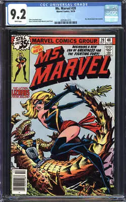 Buy Ms. Marvel #20 Cgc 9.2 White Pages // Ms Marvel Dons New Costume 1978 Id: 53033 • 47.51£