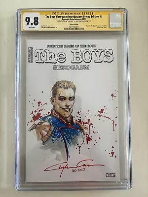 Buy The Boys Herogasm #1 CGC SS 9.8 Blank Cover Sketched And Signed By Clayton Crain • 1,106.06£