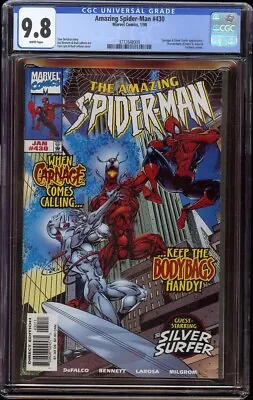 Buy Amazing Spider-Man # 430 CGC 9.8 White (Marvel, 1998) Silver Surfer Appearance • 232.57£