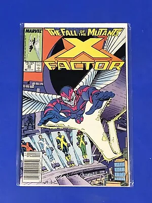 Buy X-Factor 24 NEWSSTAND 1st Appearance Archangel Marvel Apocalypse XMen Comic 1988 • 41£