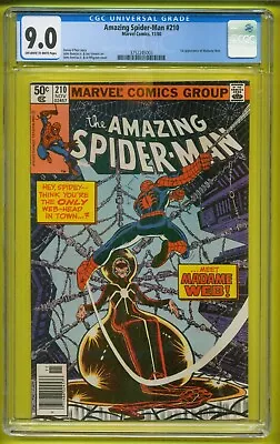 Buy The Amazing Spider-Man Vol 1 #210 NEWSSTAND CGC 9.0 VF/NM NOVEMBER 1980  24-478 • 120.08£