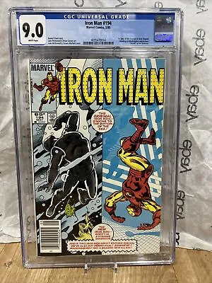 Buy Iron Man #194 CGC 9.0 1985) - 1st App Of The Scourge & Alice Nugent Newsstand • 35.64£