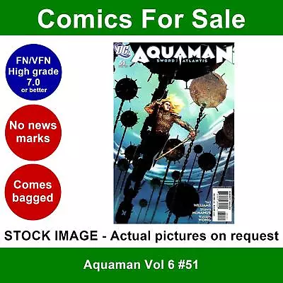 Buy DC Aquaman Vol 6 #51 Comic - FN/VFN Clean 01 June 2007 - Sword Of Atlantis • 4.99£