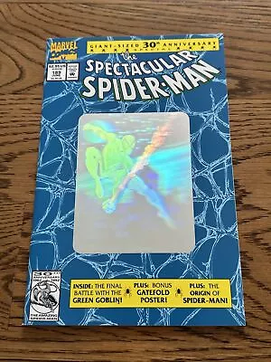 Buy Spectacular Spider-Man #189 (Marvel 1992) Peter Parker, Hologram Cover NM • 5.62£