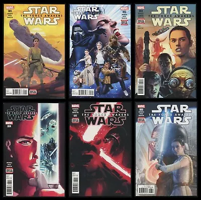 Buy Star Wars The Force Awakens Comic Set 1-2-3-4-5-6 Episode VII ROTJ Movie Sequel • 101.99£