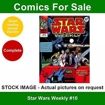 Buy Star Wars Weekly #10 Comic - VG/VG+ 12 April 1978 - Marvel UK • 5.99£