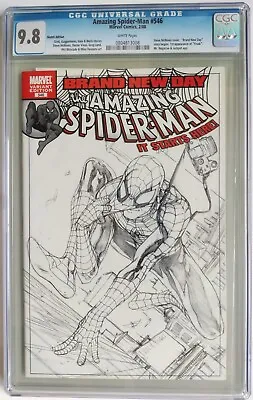 Buy Amazing Spider-man #546 (2008) - 1:100 Sketch Variant Cgc Nm/m 9.8 Highest Grade • 431.29£