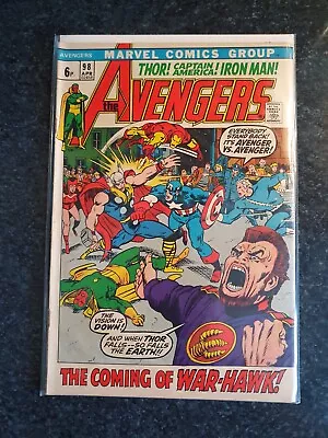 Buy Avengers 98 Classic Early Bronze Age 1st Warhawk • 0.99£