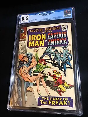 Buy Tales Of Suspense #75, 1966, Cgc 8.5 Iron Man, 1st Sharon Carter, White Pages • 335.21£