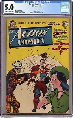 Buy Action Comics #153 CGC 5.0 1951 1364707001 • 249.04£
