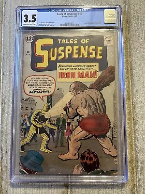 Buy Tales Of Suspense 40 - Cgc Vg- 3.5 - 2nd Appearance Of Iron Man - Kirby (1963) • 415.69£