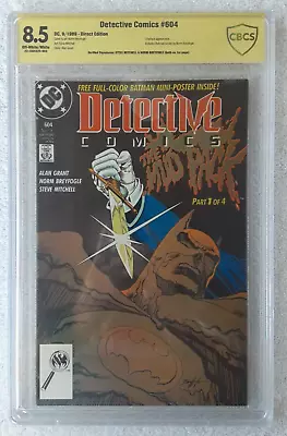 Buy Detective Comics #604 (DC, 9/89) CBCS 8.5 VF+  Signatures: BRAYFOGLE & MITCHELL  • 157.33£