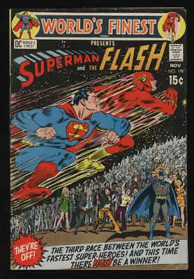 Buy World's Finest Comics #198 VG+ 4.5 OW Pgs Superman Flash Race DC Comics • 36.19£