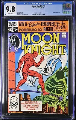 Buy Moon Knight #13 CGC NM/M 9.8 White Pages Daredevil Appearance! Marvel 1981 • 182.43£