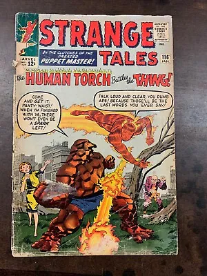 Buy STRANGE TALES 116  Silver Age Marvel Comics FAIR  1964 • 7.89£