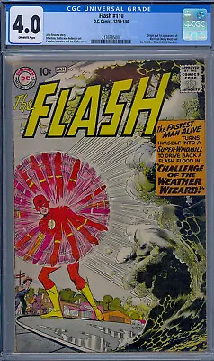 Buy Flash #110 Cgc 4.0 1st Wally West Kid Flash • 758.78£
