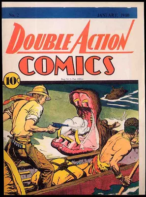 Buy Double Action Comics No 2 Ashcan January 1940  Repro Comic . Dc Comics  • 11.99£