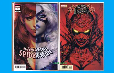 Buy Amazing Spider-Man #1 Artgerm, Gleason Webhead Variant Set NM • 10.03£