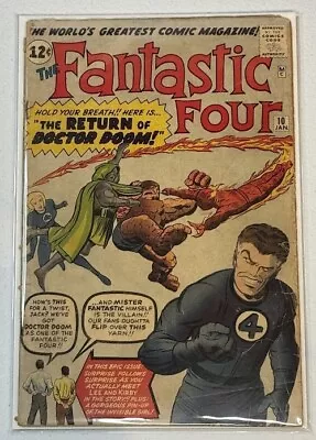 Buy Fantastic Four # 10 - 1963 The RETURN Of DOCTOR DOOM! 3rd Appearance Doctor Doom • 264.85£