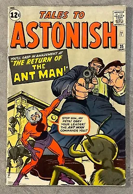 Buy Tales To Astonish #35 Sept 1962 *key!*first Ant-man In Costume! Nice! Very Good+ • 551.85£