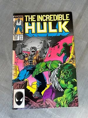 Buy The Incredible Hulk Volume 1 No 332 Vo IN Very Good Condition/Very Fine • 14.41£