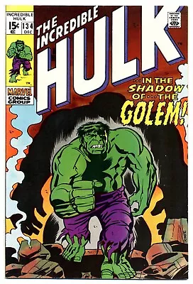 Buy INCREDIBLE HULK #134 F/VF, Marvel Comics 1970 • 31.62£