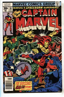 Buy CAPTAIN MARVEL #50--1st Appearance Dr. Minerva--comic Book--VG • 26.03£
