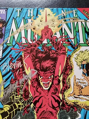 Buy New Mutants #85 - Signed By Rob Liefeld, Blevins, Isherwood & Simonson • 43.47£