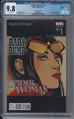 Buy Spider-Woman 1 CGC 9.8 Hip Hop Variant  Big Pun Capital Punishment  Homage 2016 • 192.14£
