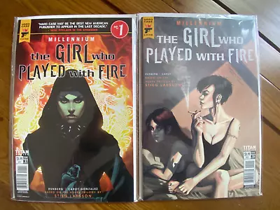 Buy The Girl Who Played With Fire #1 2 2017 Hard Case Crime Titan Vfn-nm • 12£