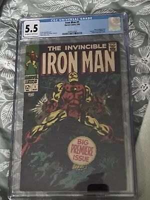 Buy Iron Man 1 CGC 5.5, Iron Man 2 CGC 8.0 And Iron Man 55 CGC 2.5 • 900£