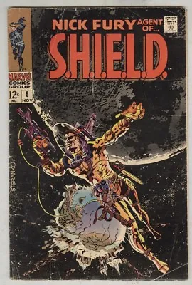 Buy Nick Fury, Agent Of S.H.I.E.L.D #6 November 1968 VG- Classic Steranko Cover • 8.66£