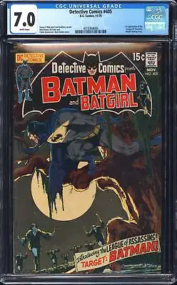 Buy Detective Comics 405 CGC 7.0 WHITE PAGES • 372.07£