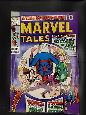 Buy MARVEL TALES #23 Marvel Comics 1969 Spider-Man ~Thor ~ Torch ~ High Grade  • 28.81£