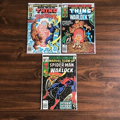 Buy Marvel Two In One #61 & #63 And Marvel Team Up #55 VF ( Adam Warlock ). • 11.82£