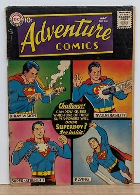 Buy ADVENTURE COMICS #248 DC Comics - 1958 GD/VG -- Superboy Green Arrow Aquaman • 19.86£