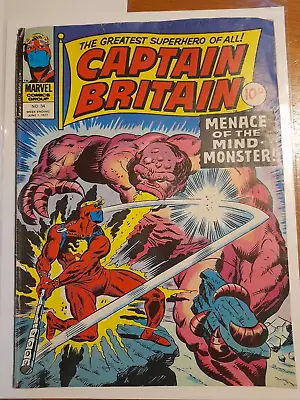 Buy Captain Britain #34 June 1977 Good/VGC 3.0  An Odyssey Of The Mind!  • 6.99£