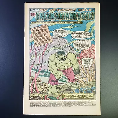 Buy INCREDIBLE HULK #165 1973 Marvel COVERLESS COMIC Omen Aquon App TRIMPE Art • 3.18£