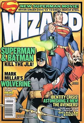 Buy WIZARD #156 October 2004 USA COMICS MAGAZINE Cover #1 SUPERMAN & BATMAN • 39.53£