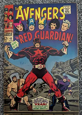 Buy The Avengers 43. Marvel Comics 1967. 1st Appearance Red Guardian • 24.98£