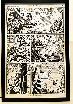 Buy Amazing Spider-Man #112 Pg. 11 John Romita 11x17 FRAMED Original Art Print Marve • 47.35£