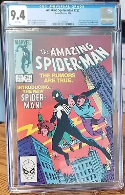 Buy The Amazing Spider-Man #252 CGC 9.4 (1st Ap Black Costume) Marvel Comics 5/84 • 248.98£