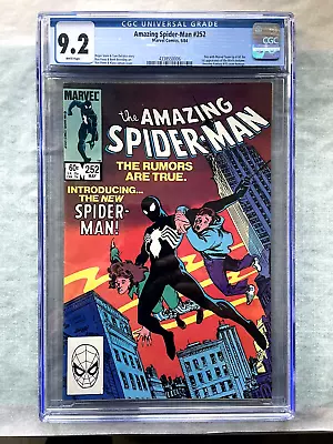 Buy Amazing Spider-Man #252 CGC 9.2 #First Black Suit Key Issue • 300£