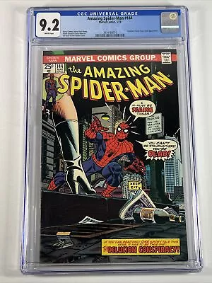 Buy Amazing Spider-Man #144 CGC 9.2 (1975) Gwen Stacy Clone | Marvel Comics • 83.23£