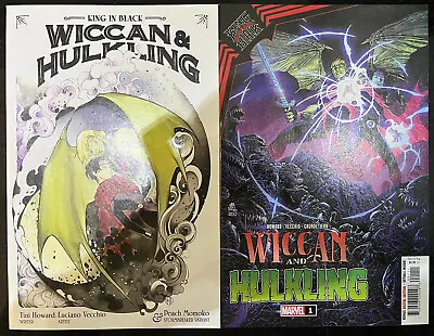 Buy Marvel Comics Wiccan And Hulkling #1 2021 Cover A & Peach Momoko Variant NM+ • 8.99£