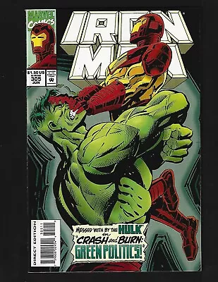 Buy Iron Man #305 NM- Hopgood 1st Full Hulkbuster Armor Hulk Bethany Cabe Solo Story • 13.50£