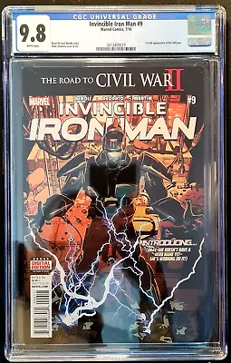 Buy Invincible Iron Man #9 ~ 7/16 Marvel 1st Riri Williams Ironheart ~ CGC 9.8 WP • 109.25£