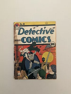 Buy Detective Comics 49 Golden Age Batman 1941 Clayface Appearance  • 875.47£