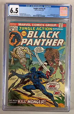 Buy Jungle Action #6 (1973) CGC 6.5 1st Solo Black Panther 1st Killmonger Marvel Key • 126.14£