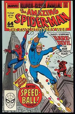 Buy Amazing Spider-Man Annual #22 Marvel 1988 (NM-) 1st App Of Speedball! L@@K! • 16.62£
